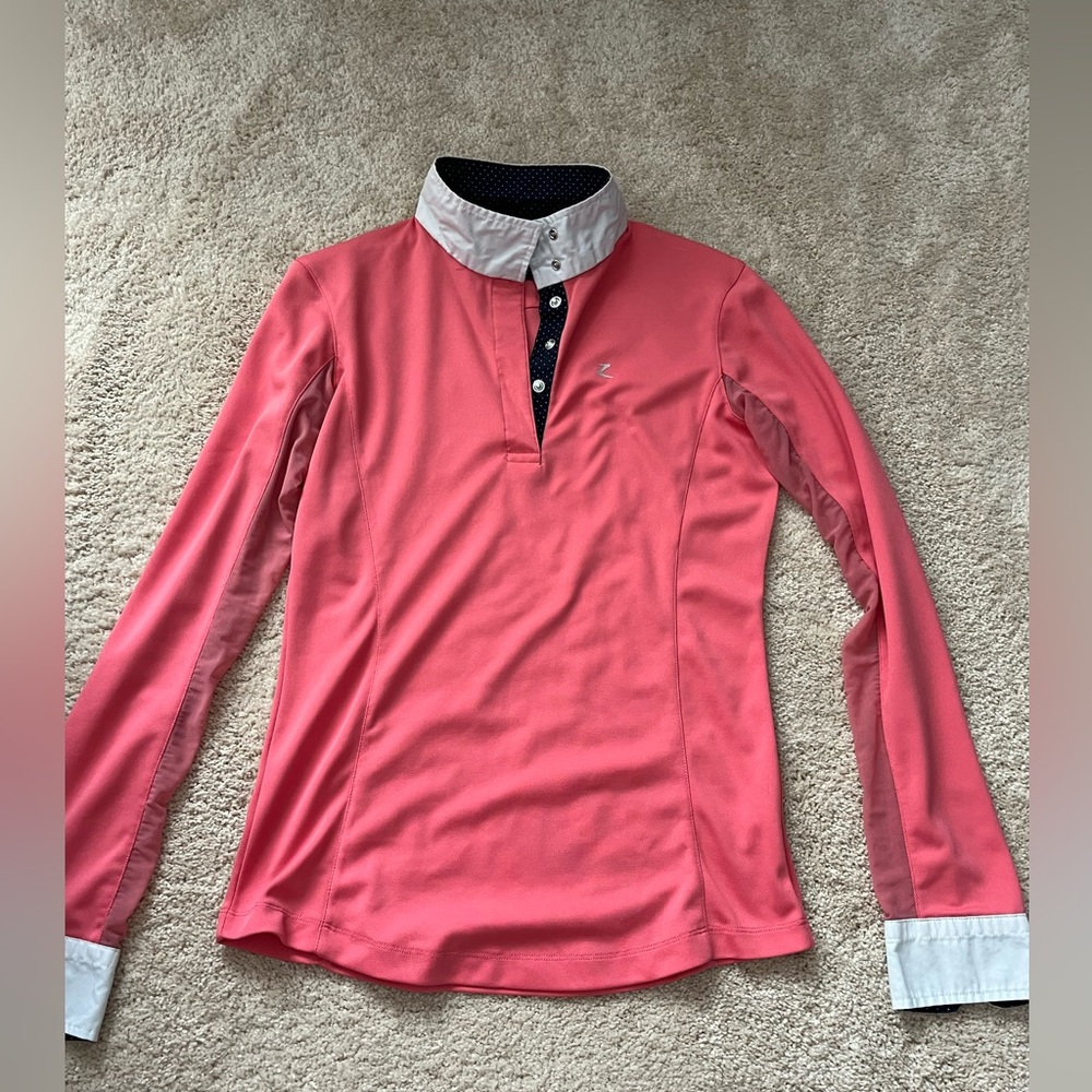 Women’s Hot Pink Horze English Riding Shirt